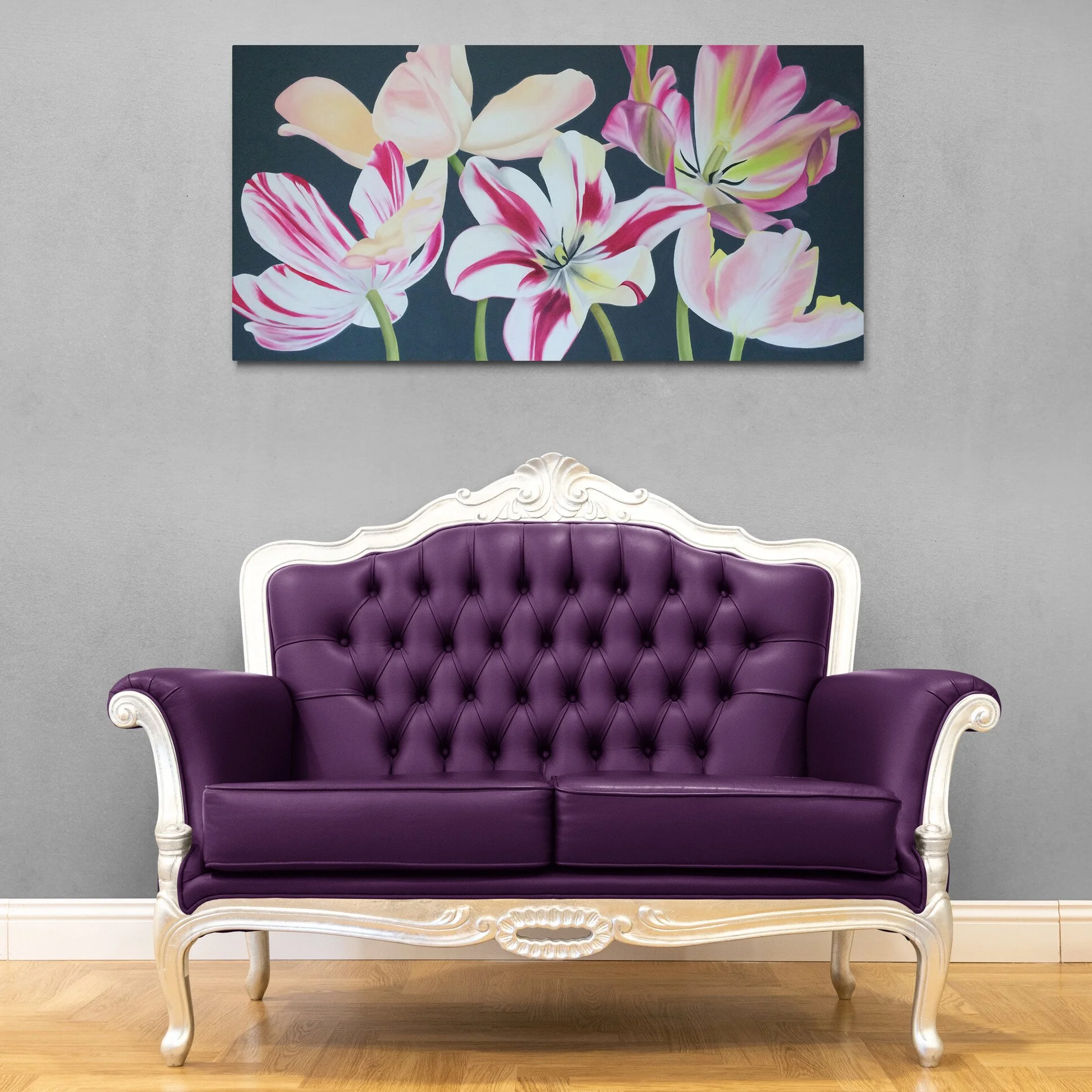 ロイベッサー『BEAUTIFUL TULIPS』★オリジナル作品★ Spring Tulips (70 x 140 cm) — ILDZE OSE